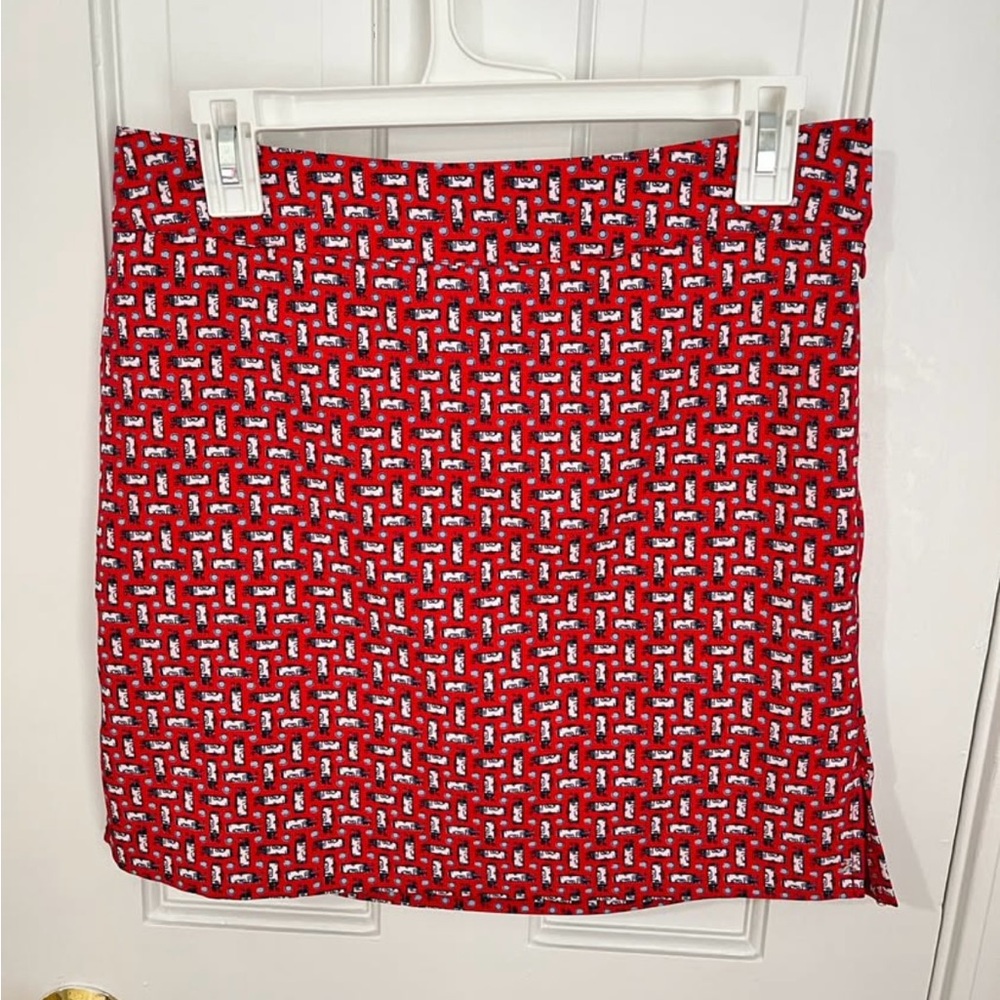 Izod Red and White Golf Skort